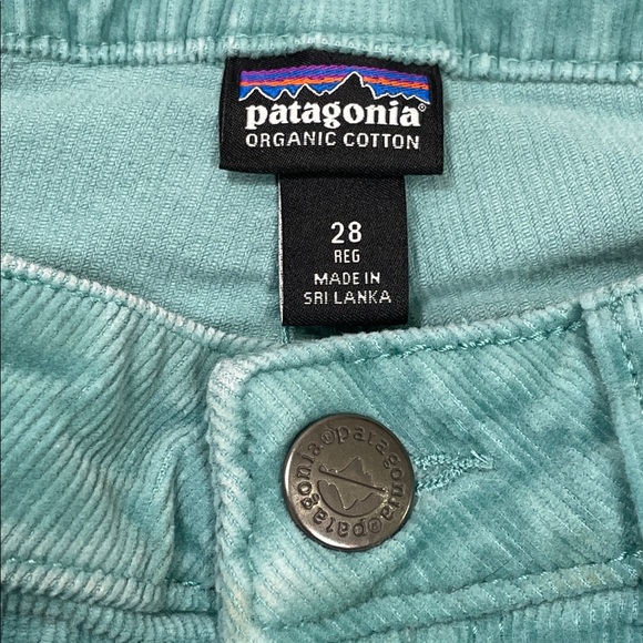 Womens Patagonia Turquoise Corduroy Pants Style #55060 Organic Cotton Size 28 - Picture 9 of 15